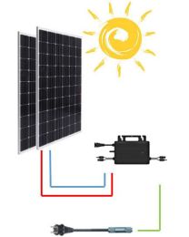 Photovoltaikanlage für Eigenverbrauch Plug & Play Komplettset 880 Wp BIFAFIAL SPEZIAL!!!!